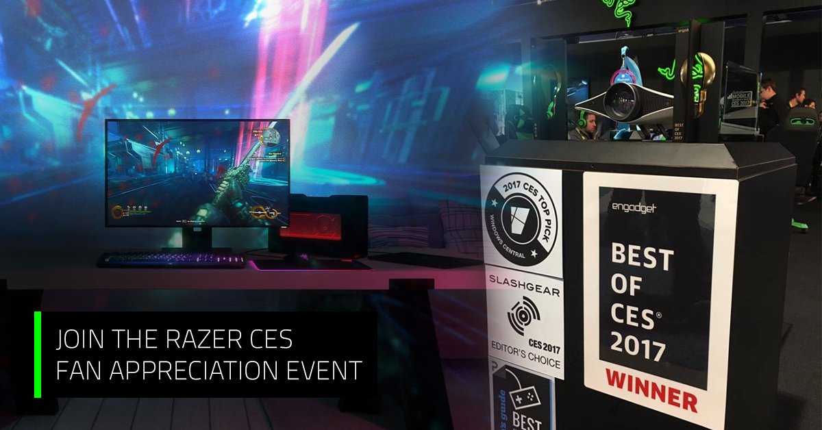 R Λ Z Ξ R on Twitter "The Razer CES Fan Appreciation Event is here