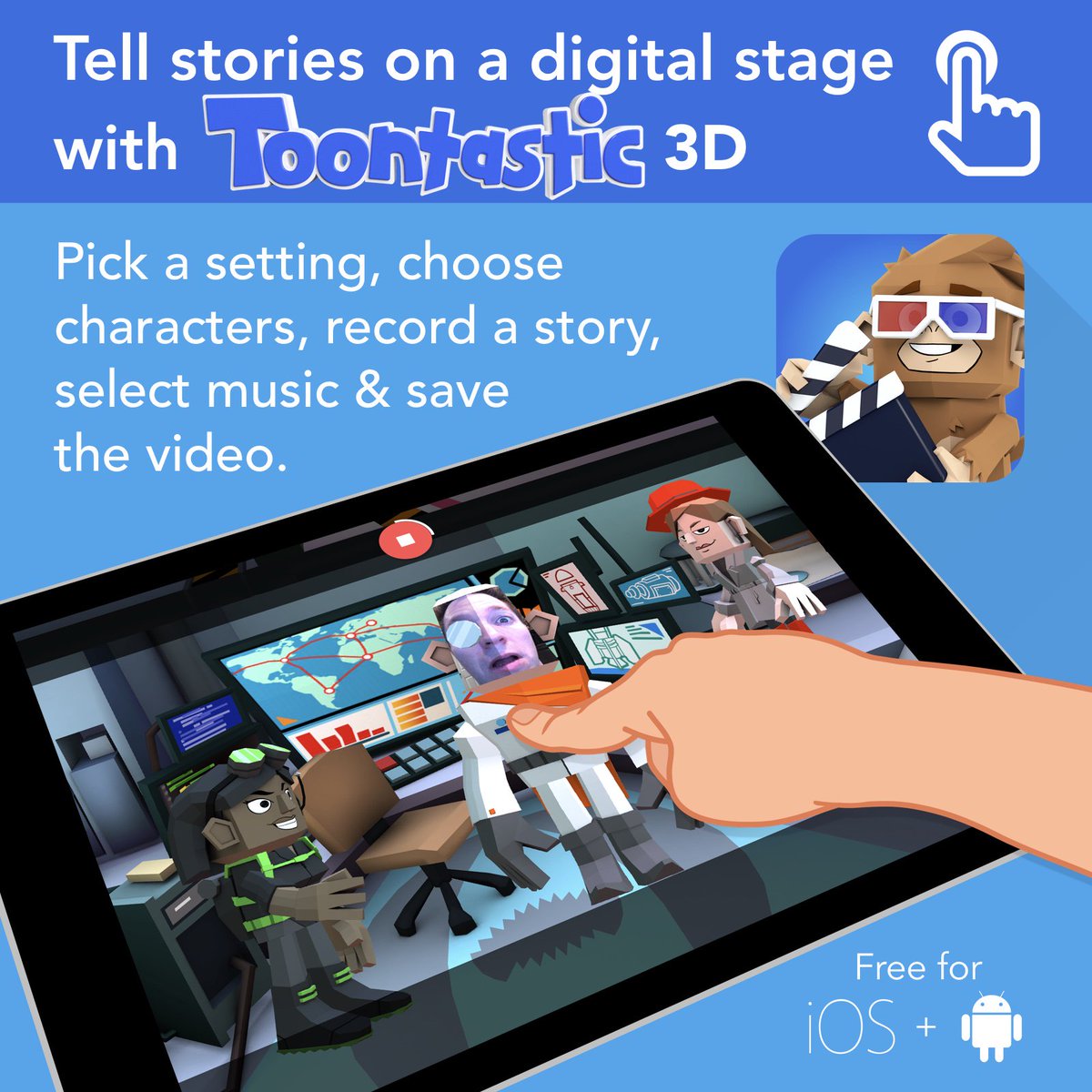 tonyvincent's tweet photo. 🆕 Check out the brand new Toontastic 3D. It's free for iOS and Android! #ipaded #GoogleEDU 
https://t.co/bCNhTAAuoS https://t.co/gFBsGM5PVX