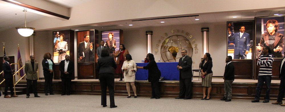 15 candidates running for city council attended the townhall meeting at World Changers and were given the opportunity to address residents.