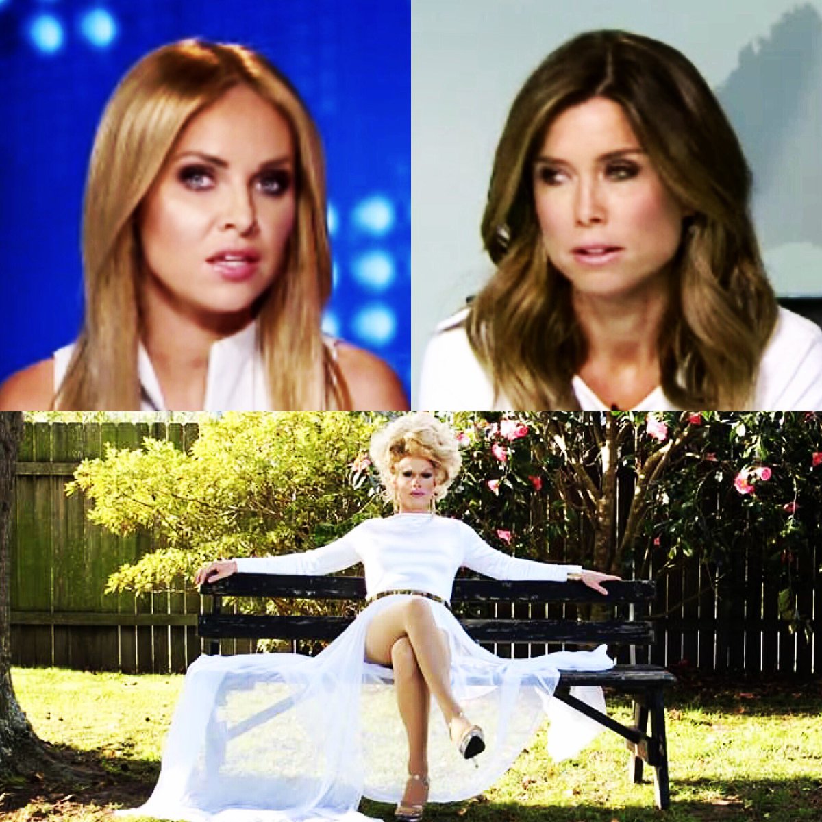Sit back and relax girls! It's only white... <a href="/AmberSherlock/">Amber Sherlock</a> <a href="/JulieSnook/">Julie Snook</a> <a href="/Channel9/">Channel9</a> #dontfightwearwhite #whitegate #9news