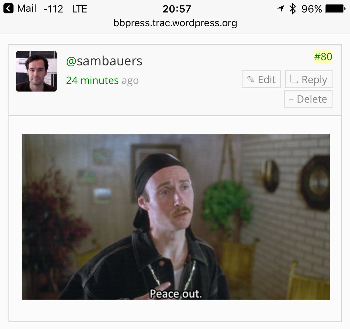 bbPress's tweet image. When a seven year-old feature finally gets implemented to an open-source project, you bring closure to everyone who&apos;s ever contributed. 🐝