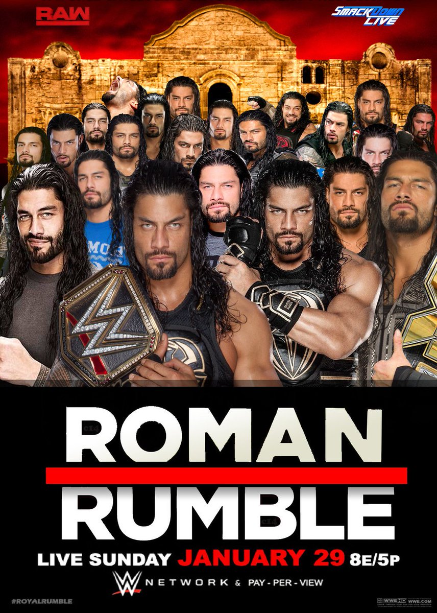 romanreignsm's tweet photo. How about #RomanRumble ? 😉 @WWERomanReigns
It's going to #Reign at #RoyalRumble..Gonna be a #RomanReignsShow 😉
#BelieveThat 👊 https://t.co/hOGCnFIXlp
