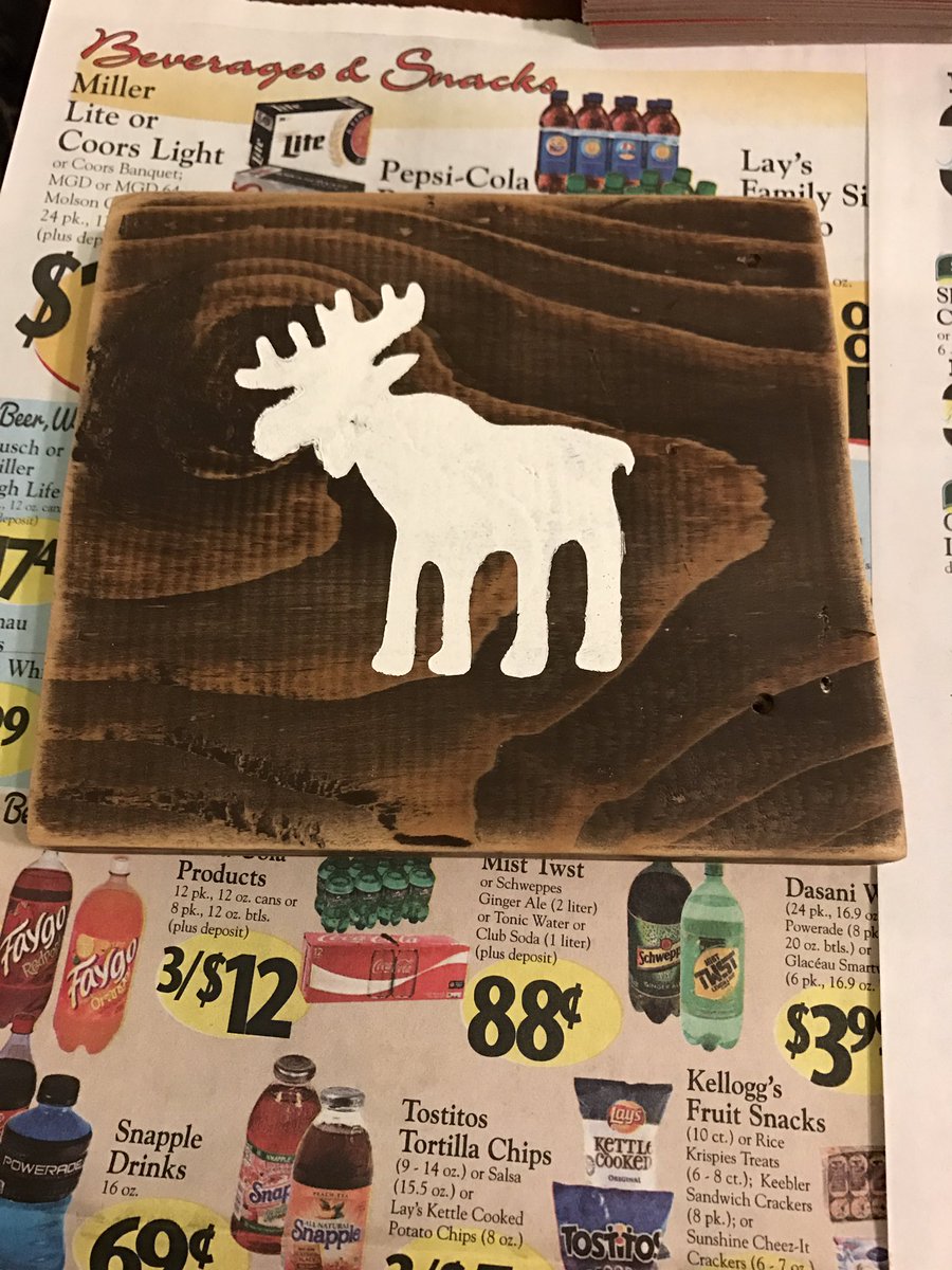 SGshellproject's tweet image. #newtome moose sign by #sgshellproject lovin&apos; my new stencils! #craftersblock #mocraftsmoproblems