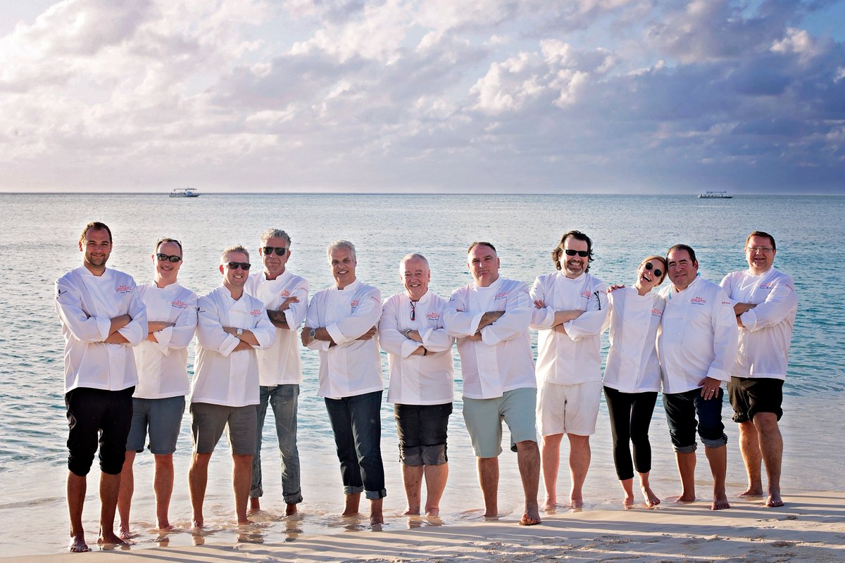 The greatest artisanal tradition in the Caribbean continues with another yr of #CaymanCookout  <a href="/ericripert/">Eric Ripert</a> <a href="/chefjoseandres/">Chef José Andrés 🕊️🥘🍳</a> <a href="/Bourdain/">Anthony Bourdain</a> <a href="/Emeril/">Emeril Lagasse</a>