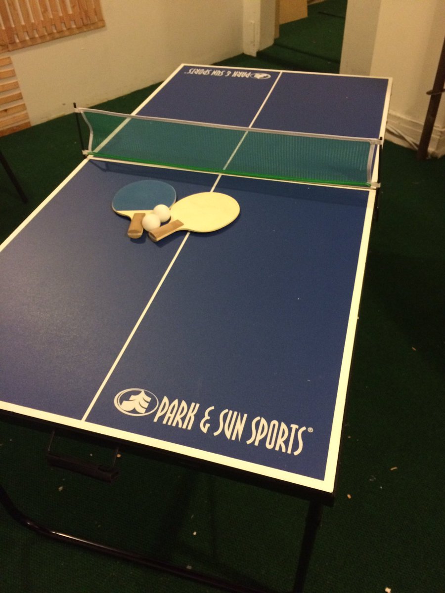V_samuelSun's tweet photo. I guarantee a win against @schoeny @aviel @agasthya1 @michaelwalton and @otis if we played on this table #miniPong https://t.co/MvT8PvHdxT