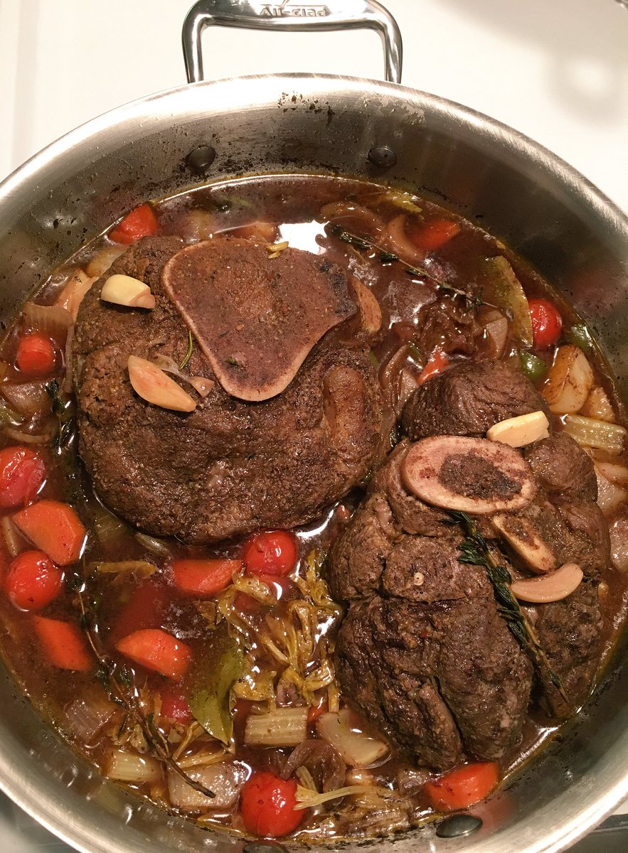 WestingR's tweet photo. One hour of stewing and two more to go. #letitstew #ossobucco @GastropostVAN #gastropost #gastropostvan #foodie #foodblogger #fbcigers https://t.co/XYojCzDpcI