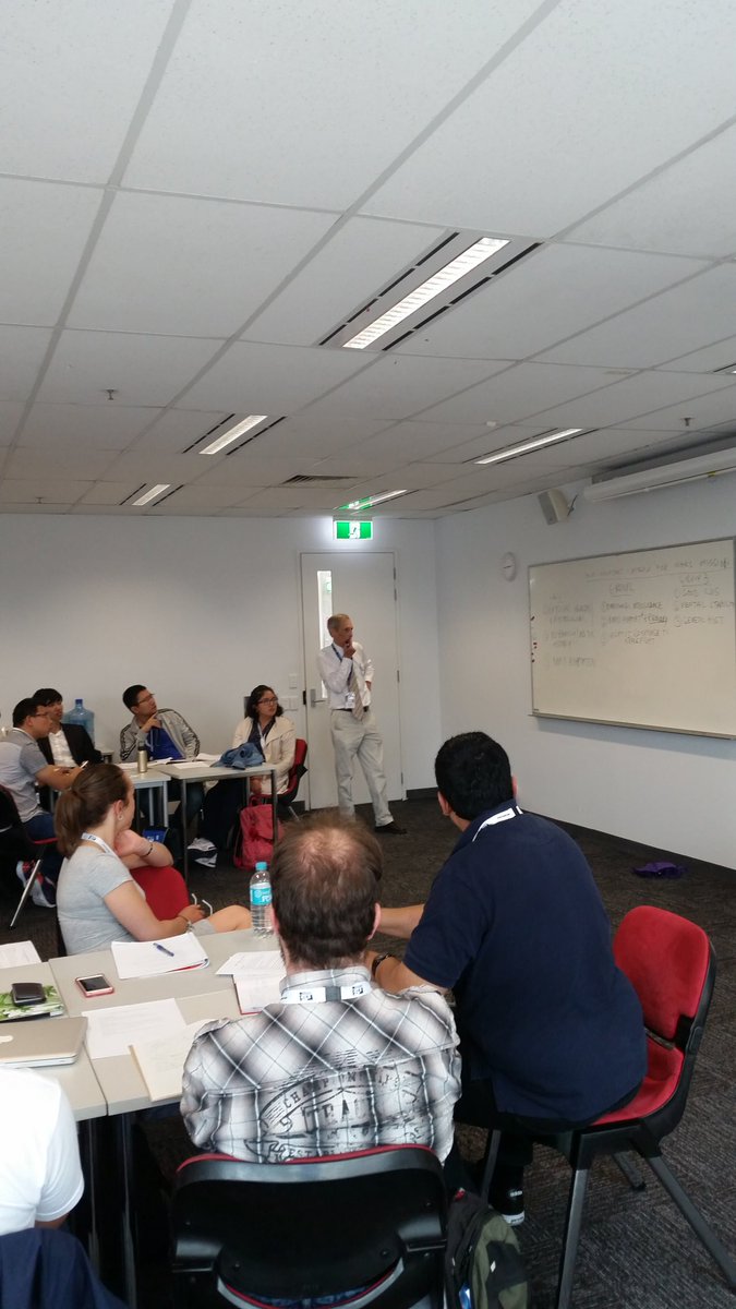 isu_shssp's tweet image. Dr Brett Gooden workshops human health criteria for Mars missions with participants #shssp17 #spacemed #mars @ISUnet