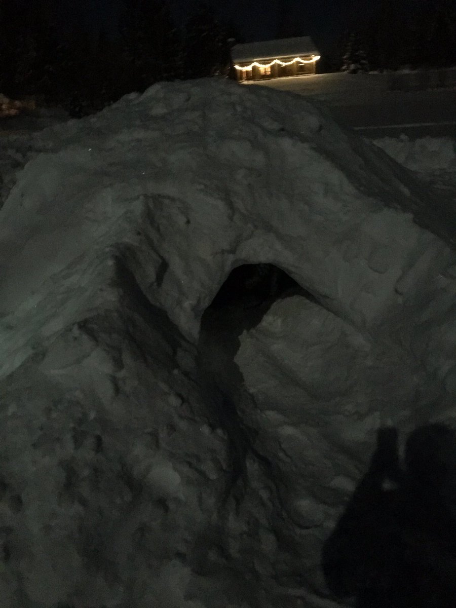 EAGlacierbound's tweet photo. Spending the night in snow caves @EAJTerm will provide update in the morning #notcold https://t.co/wzlgq322UT