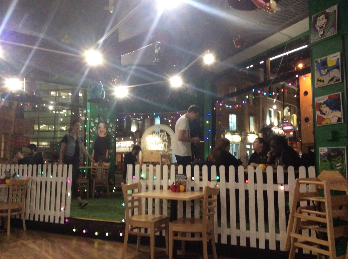 Atomicburgers's tweet photo. What an  opening night #bristol #atomicdiner! Can't wait to see everyone coming to see our garden over the weekend! #Broadmead https://t.co/v4m566qnr5