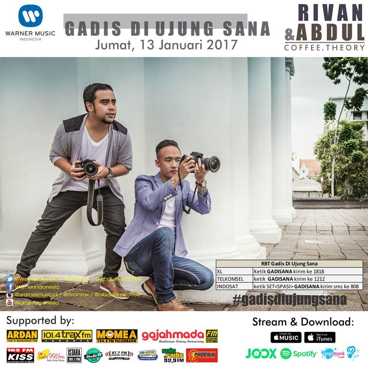 WarnerMusicID's tweet photo. di hari perilisan #GadisDiUjungSana @rivansax &amp; @abdullikecoffee dengarkan  pertama kali di radio kesayangan MusicLovers https://t.co/41rLRKNo4X