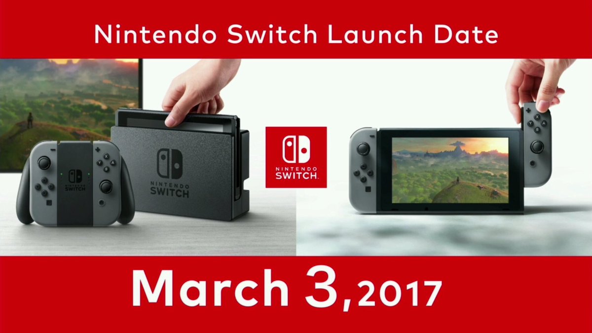 LoadingTLS's tweet image. Nintendo Switch Launching on March 3rd! #NintendoSwitchPresentation #nintendoswitch #Nintendo @NintendoAmerica