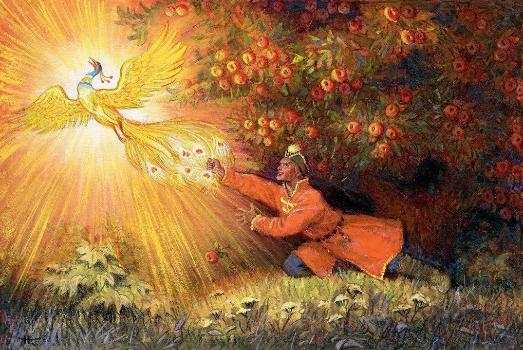 Мимозой, русские открытки сказки