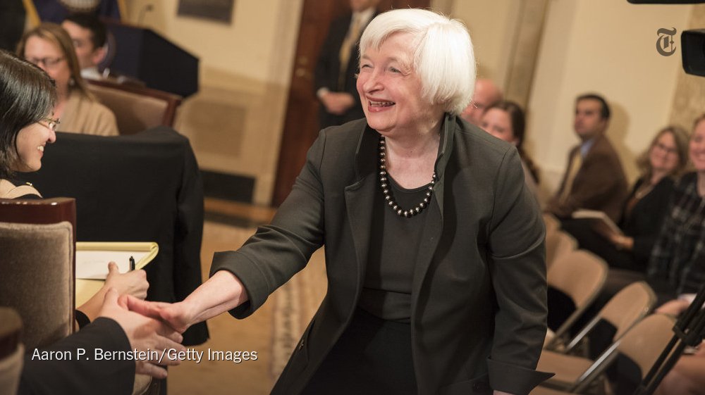 nytimesbusiness's tweet photo. Chairwoman of Fed gives an economics short course, beyond interest rates https://t.co/2Aua1P2vef https://t.co/3GjaXBeCQg