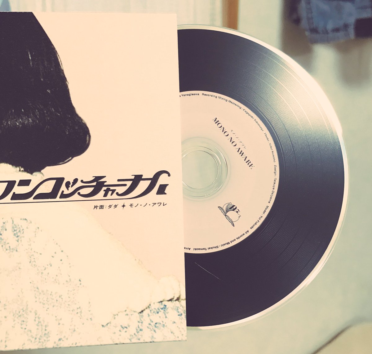 サイガ 下手の猫好き A Twitter かっこいいcdジャケット Mono No Aware イワンコッチャナイ 昔のレコードのようなレトロな雰囲気を残しつつ前衛的なロゴだったりでオシャレ度高し Cdの盤面もレコードの溝を再現してあって凝ってる かっこいいcdジャケット