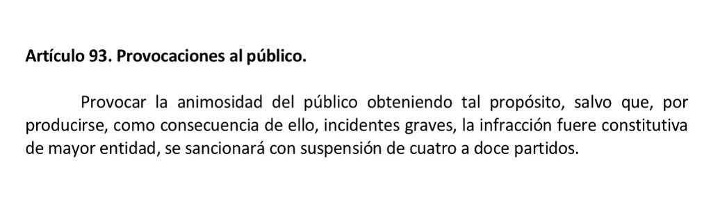 Alvaradoblog's tweet photo. Hola, @rfef . Espero ansioso la aplicación rigurosa de la norma. Espero justicia. #art93CódigoDisciplinario @sergioramos https://t.co/Bpjdzak0Ds