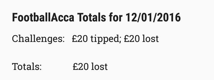 Veritatem_FA_'s tweet photo. Wednesday's footballacca totals https://t.co/RHVuznejfl