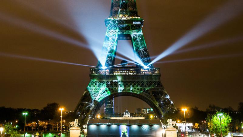 UNFCCC's tweet photo. France takes bold steps to implement the #ParisAgreement, from #greenbonds to #solar roads https://t.co/hKeLwNhtqo @EurActiv https://t.co/Fsu8Grqq5P