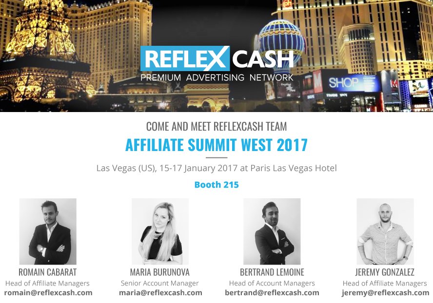 reflexaff's tweet photo. Maria, Bertrand, Romain and Jeremy are flying to Vegas! Let's talk revenue at our Booth 215 #ASW17 #reflexcash 🛫 https://t.co/XxeToOrPPG
