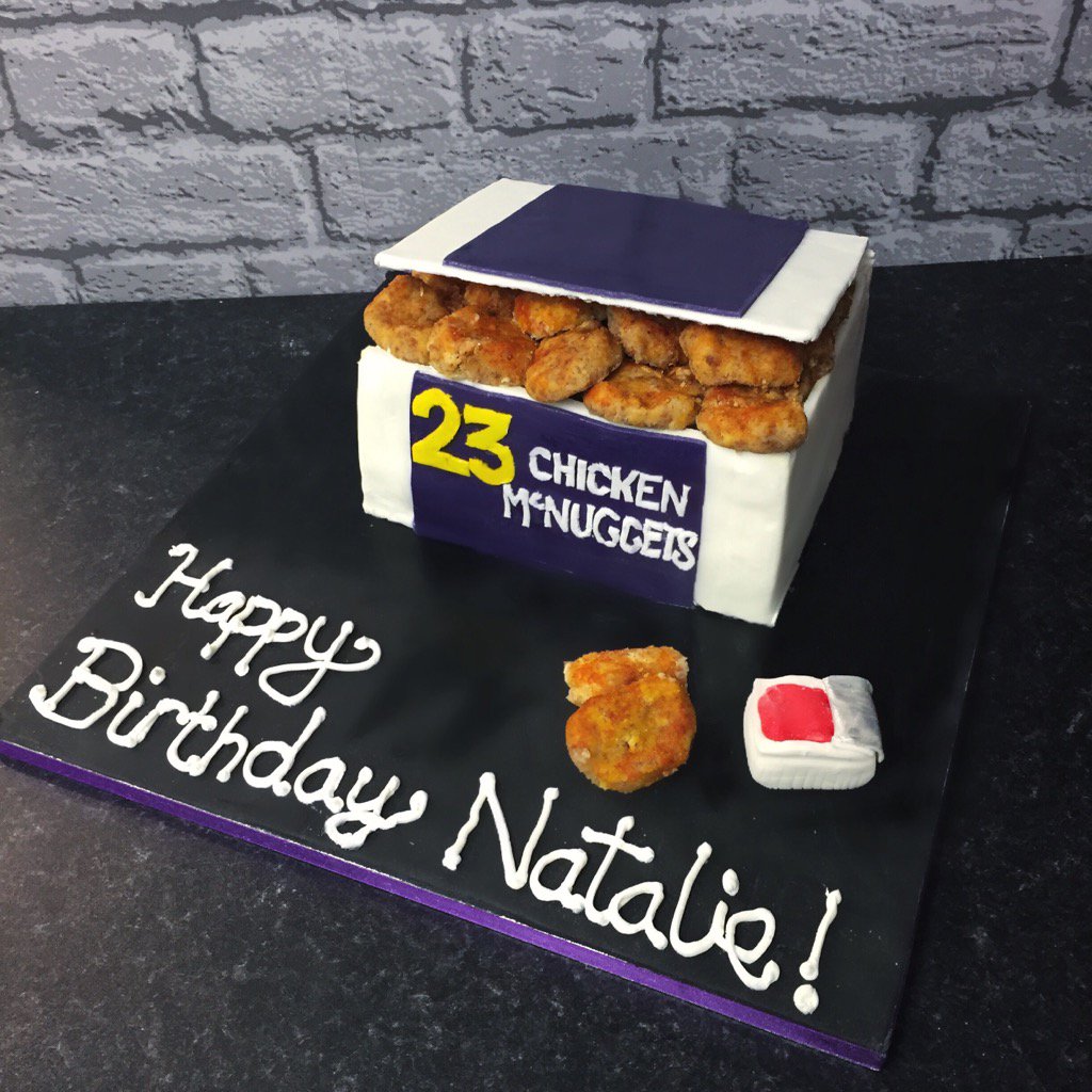 mashed potato chicken nugget birthday cake｜TikTok Search