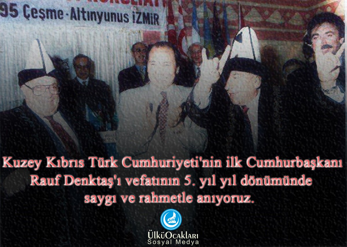 Kuzey Kıbrıs Türk Cumhuriyeti'nin ilk Cumhurbaşkanı Rauf Denktaş'ı vefatının 5. yıl dönümünde saygı ve rahmetle anıyoruz