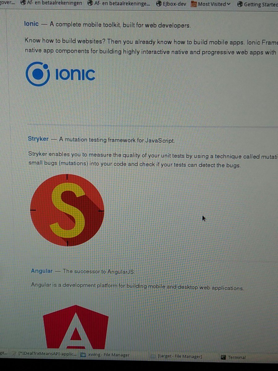 _nicojs's tweet image. #StrykerMutator now is on the #awesomo list by @Ik-geimfari. Right next to awesome projects like @angularjs  and @Ionicframework