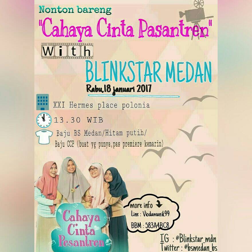 SHMedan_'s tweet photo. Yukkk nontin bareng BLINKSTAR Medan yuk 😊 https://t.co/5Itudsj2dT