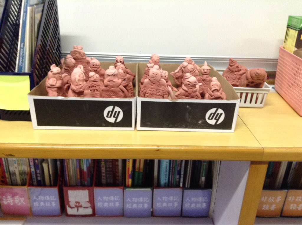 CIS4C's tweet photo. We made terra cotta warriors in Art! @CISHK https://t.co/kIkAM55b2n