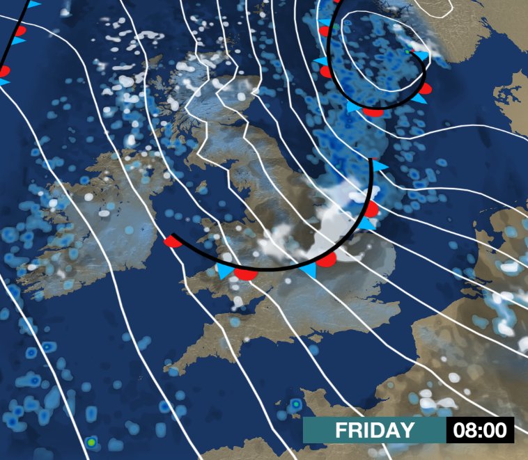 bbcweather's tweet photo. Morning, a cold, icy start with a wintry mix of rain, sleet and snow heading south today. Wintry showers for N. Scotland too. Lou L https://t.co/MCmi1Em9dI