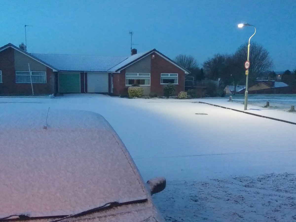 Snow at tuffley #Gloucester.