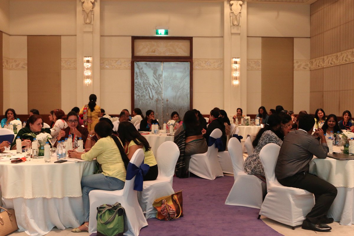 TEDA_in's tweet photo. AIC-I 'hackathon' at the @EduworldPortal Conference on how ECE owners and managers might attract and retain good teachers. #EWECE #ewece17 https://t.co/HrQewzX0kR