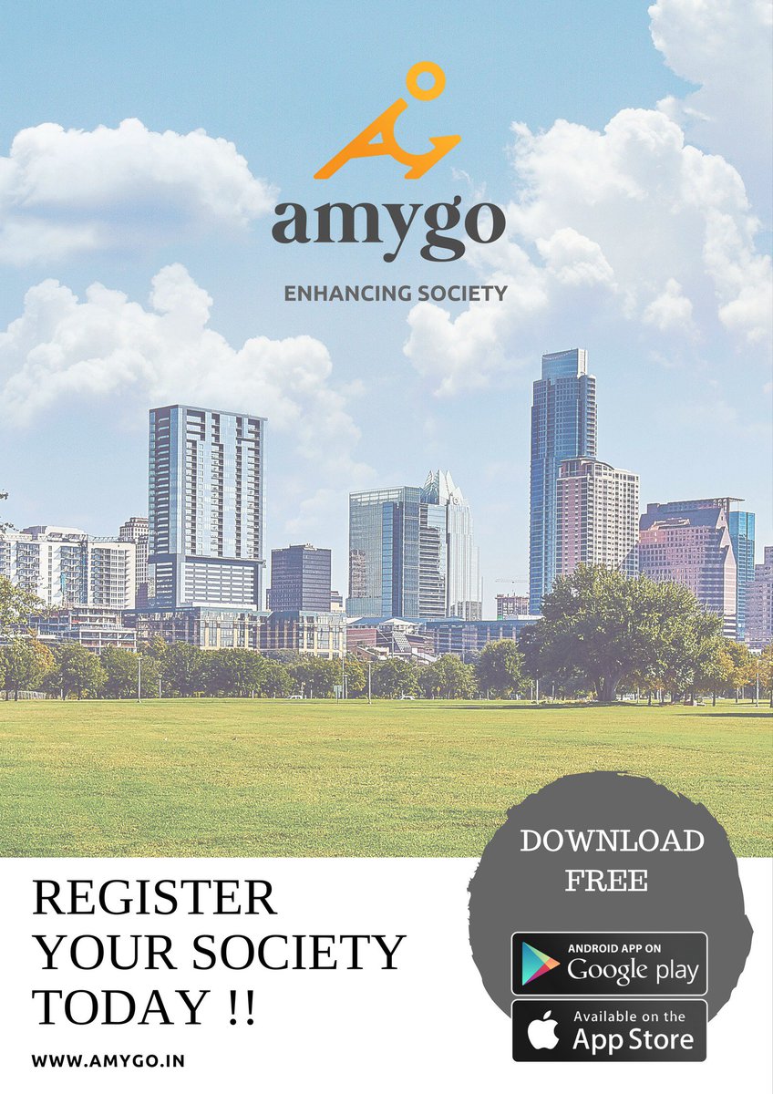 Amygo_Official's tweet photo. 😍What are you waiting for ?
Experience the living with luxury and technology..!
Register Your Society with #AmyGo ! https://t.co/ZsroS4WSrk