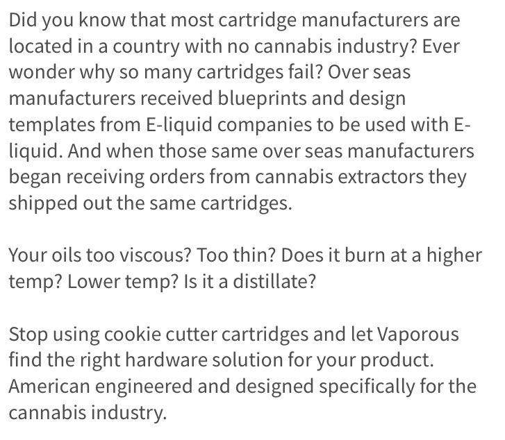 Venson_Vaporous's tweet photo. #cannabisoil #hardwaresolutions #vaporous #getvaporous #antileak #distillate #gemtank https://t.co/t3h9ZF9UJK