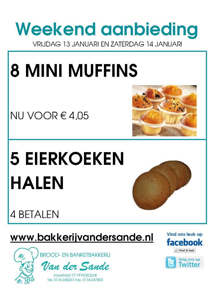 Het jaar goed oppakken met kleine geluksmomentjes. Trakteer op mini muffins bij de koffie. Of neem een lekkere eierkoek bij je ontbijt!