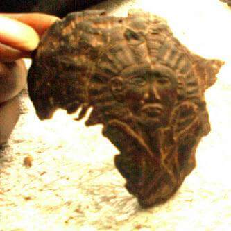 TcloudM's tweet image. African art made of coconut shell. #africanmap #egyptian #pharaoh #medium #coconutshell