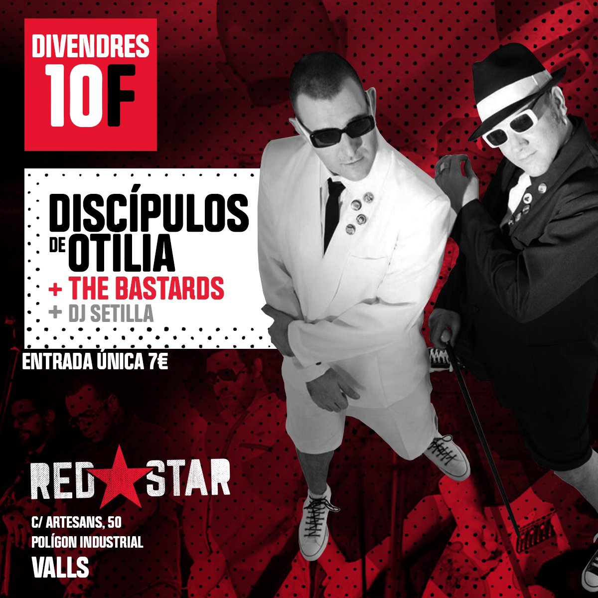 salaredstar's tweet photo. A la @salaredstar entrarem a la Ska Zone amb #DiscípulosdeOtilia! Otiliamina pura en vena! #TheBastards i #DjSetilla per fer-ho rodó! https://t.co/i0IwkbKDED