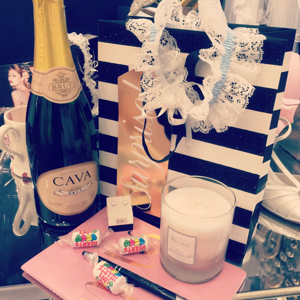 Getting our goody bags ready for all our new Lily Lou Lou brides at our <a href="/ja_bridal/">Justin Alexander</a> trunk show. Appointments available on Monday &amp; Tuesday