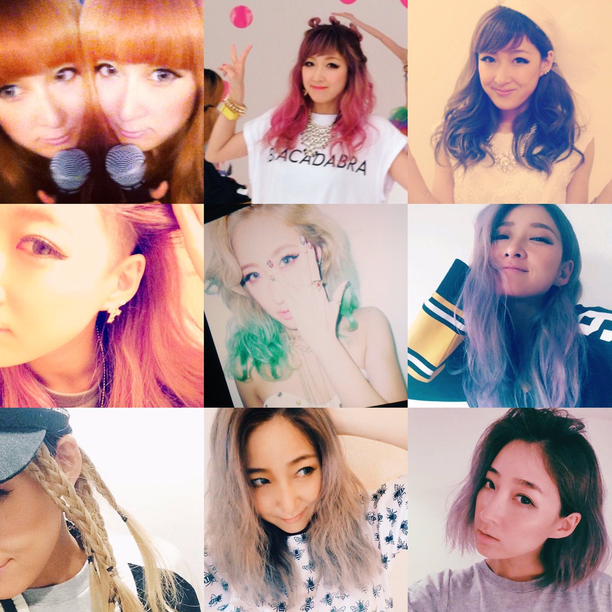 yumyum_jyA_Me's tweet photo. 次は何色にしよう🤔💭
色んなカラー＆髪型してたなぁ〜
💜💙💚💛❤️

#Beige #Pink #Blueash
#刈り上げ #Green #Dipdiy #purple
#Braid #Brond #Gray #ash https://t.co/Fe0xTGkuZw