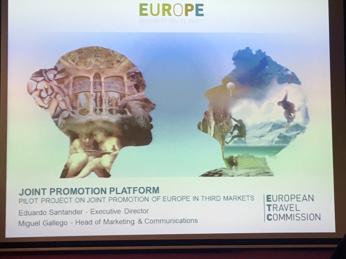 ETC_Corporate's tweet photo. ETC Head of Marketing & Communication presenting to the tourism industry the pilot project on #jointpromotion of #Europe in third markets. https://t.co/pEHJIB5edJ