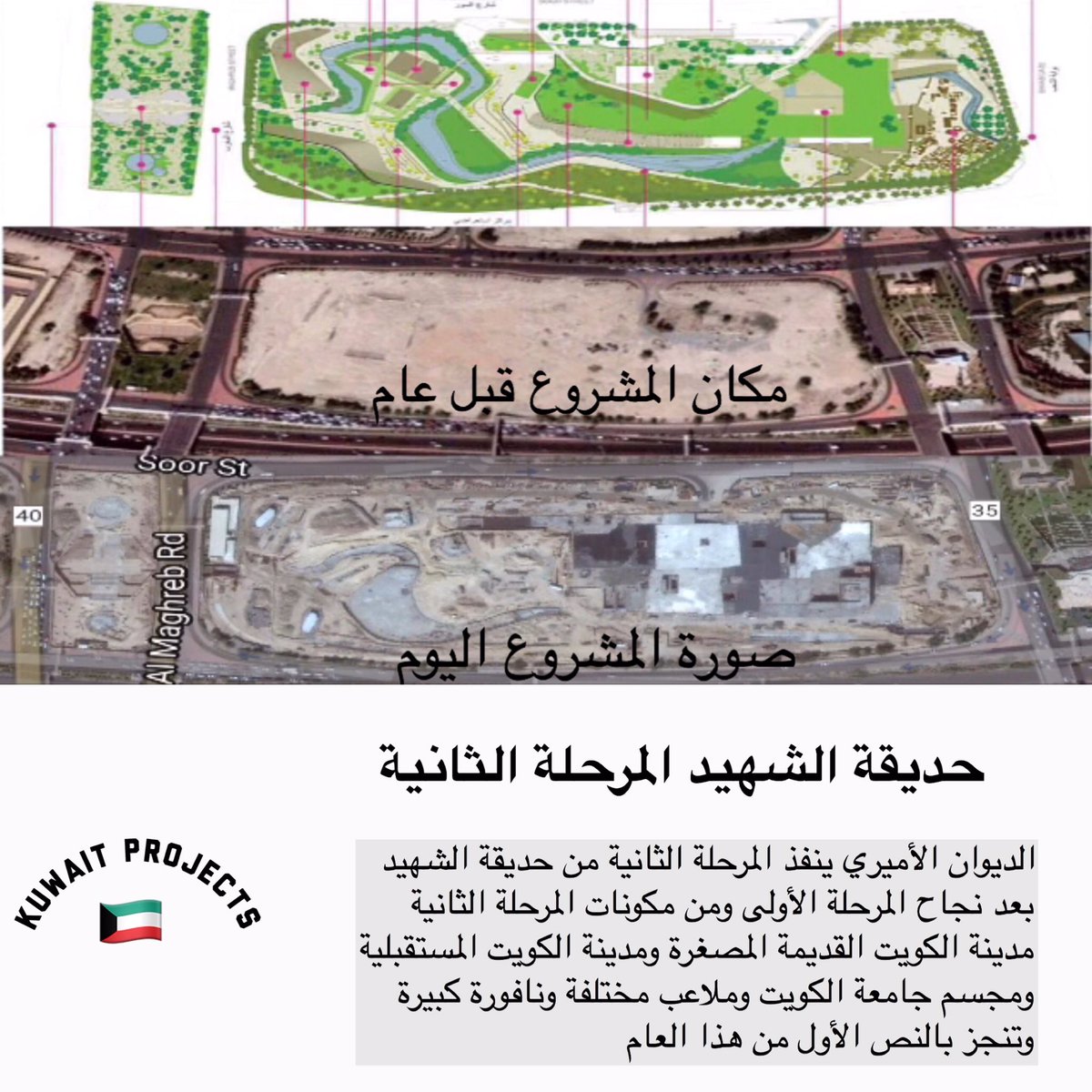 kuwait_project_'s tweet photo. حديقة الشهيد المرحلة الثانية الافتتاح هذا العام 
التفاصيل اكثر بالانستقرام :
#kuwait_projects
#kuwait
#q8 https://t.co/8i3IHi41ty