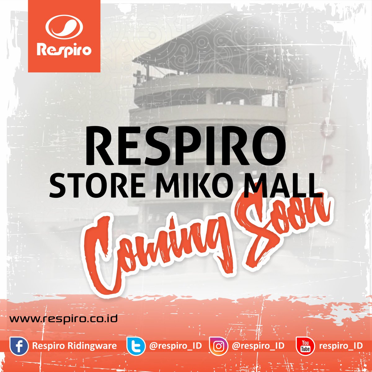 respiro_id's tweet photo. Hallo Sobat Respiro yang ada di kopo dan sekitarnya
#mikomall #kopo #respirostore #respiroridingware #nowopen #openingstore #softopening https://t.co/zpulNbIYG8