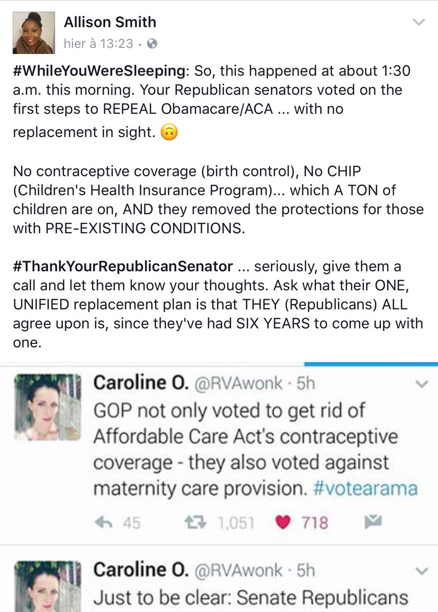 JessyDiandra's tweet photo. So, Obama's barely out and they're already repealing the #Obamacare behind your back. 😨🤦🏾♀️#ButThisAintNoneOfMyBusiness #CallYoPresident https://t.co/4hHshnY4Ec