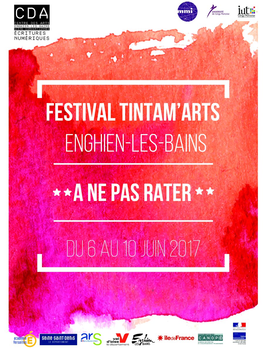 WebArt_Agency's tweet photo. Une autre affiche réalisée par Marvin pour le festival Tintam'arts du @centredesarts95 #Tintamarts #WebArtAgency https://t.co/yS0Vf7PWkK