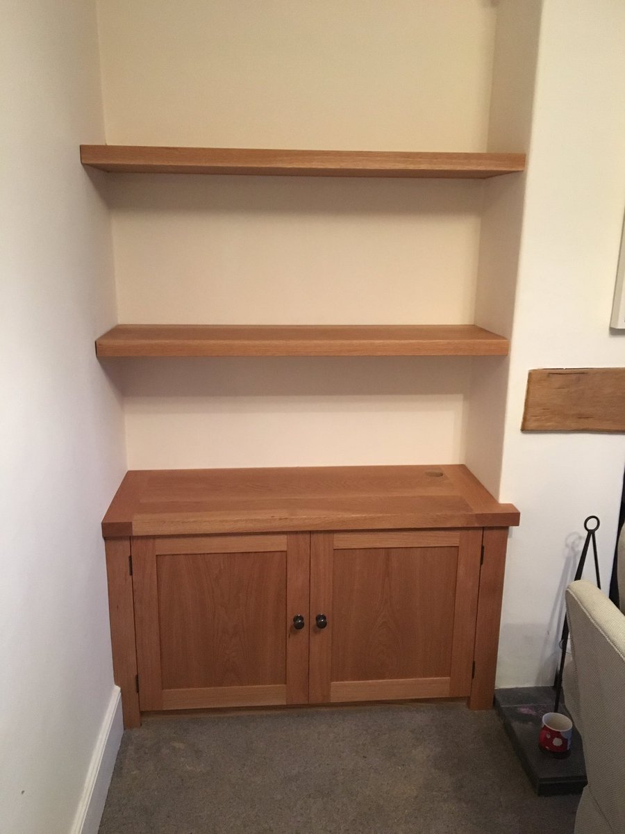 finestjoinery's tweet photo. This weeks work - Solid oak alcove joinery.... https://t.co/zmGVArYehm