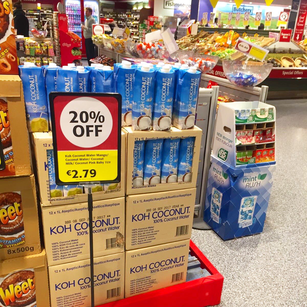 Promotion has started in <a href="/SuperValuIRL/">SuperValu Ireland</a> &amp; <a href="/dunnesstores/">Dunnes Stores</a> The best Coconut water in Ireland now at 20% OFF. No Added Sugar, No Preservatives