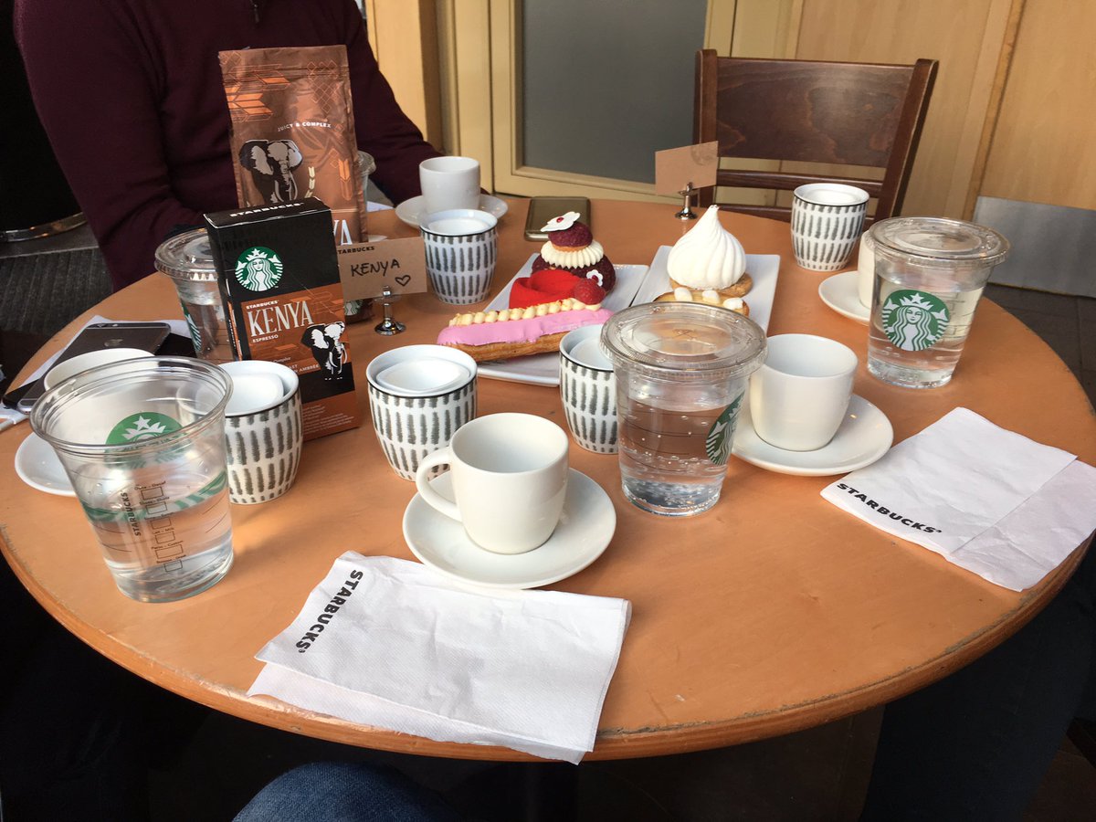 Amazing Kenya Coffee vs. Earl Grey Tea Battle-Tasting by Iolanda from @StarbucksFrance Pépinière. Best CT ever.