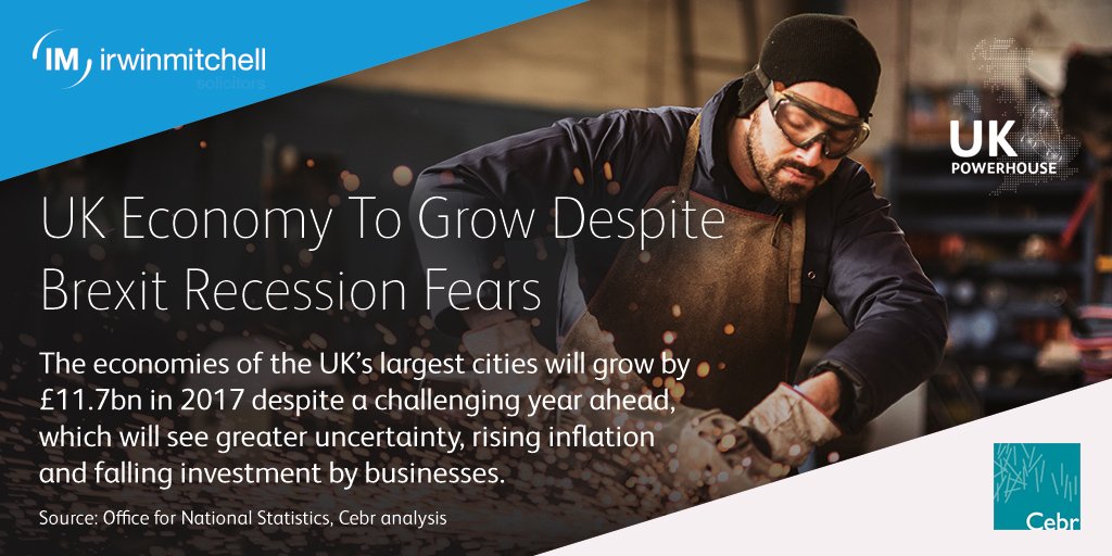 irwinmitchell's tweet photo. Our new #UKPowerhouse report predicts the economies of the UK’s cities will continue to defy #Brexit fears https://t.co/tKeGxJt6hx https://t.co/9WHJcueMQs