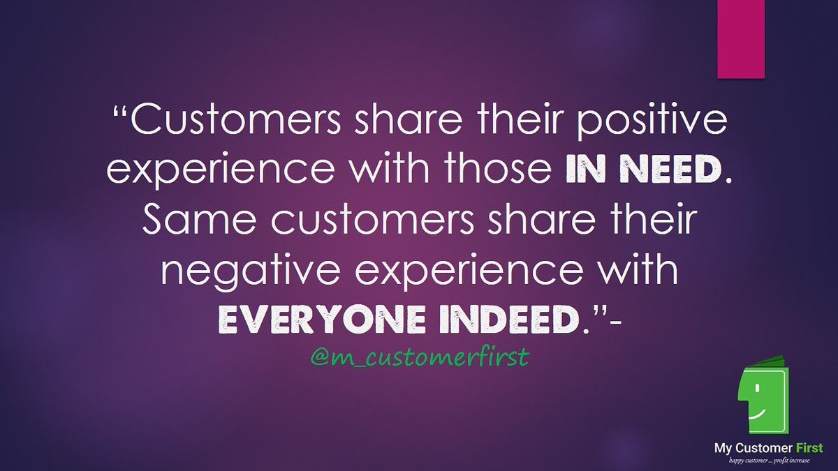 m_customerfirst's tweet photo. #CustomerServiceQuote for the day.☺
"Bad news sells fast."
#CustomerSatisfactionIsOurPriority
#customerexperience #customerserv #cx https://t.co/db7GcytJ6z