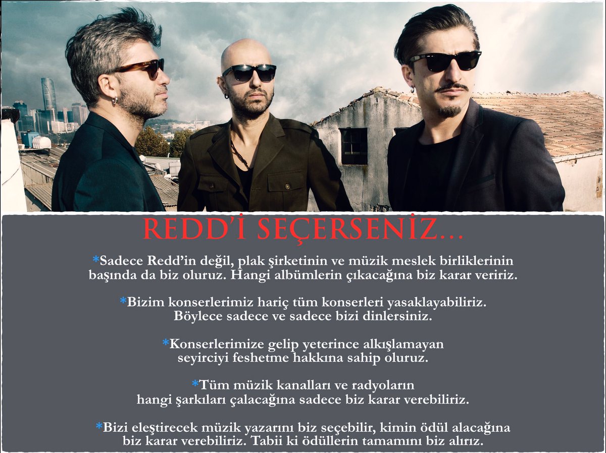 Redd'i seçerseniz... #Hayır #mükemmelboşluk