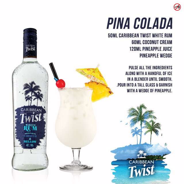Get your weekend going with a bit of a Twist and the perfect homemade #CaribbeanTwistPinaColada