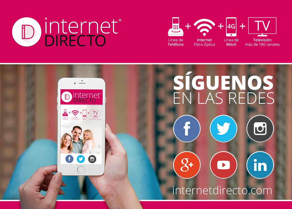 Internetdirec's tweet image. Síguenos para saber cuándo nuestra Fibra Óptica llega a vuestros hogares.
#FibraÓptica #nternet #Wimax #móvil